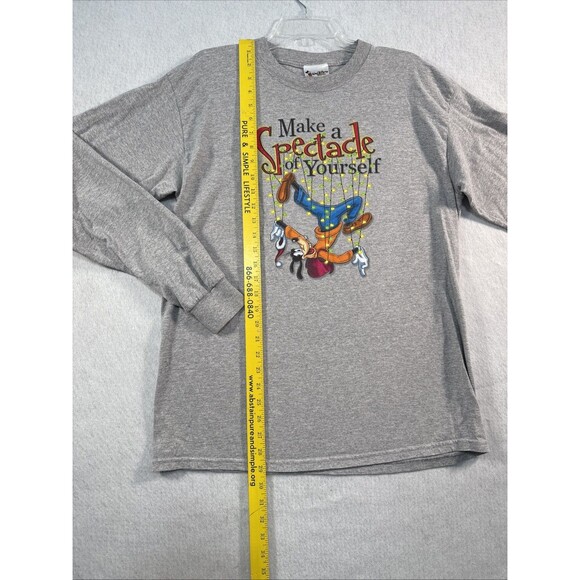VTG Walt Disney World Goofy Make a Spectacle of Yourself  Shirt Sz L Long Sleeve - Picture 6 of 8